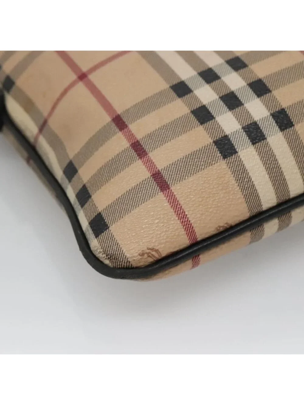 Authentic BURBERRY Nova Check Shoulder Bag PVC Beige - Picture 5 of 16